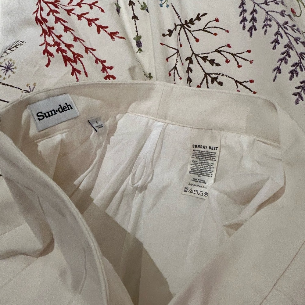 NWOT Aritzia (Sunday Best) Olive Pleated Micro Skirt - Picture 3 of 4